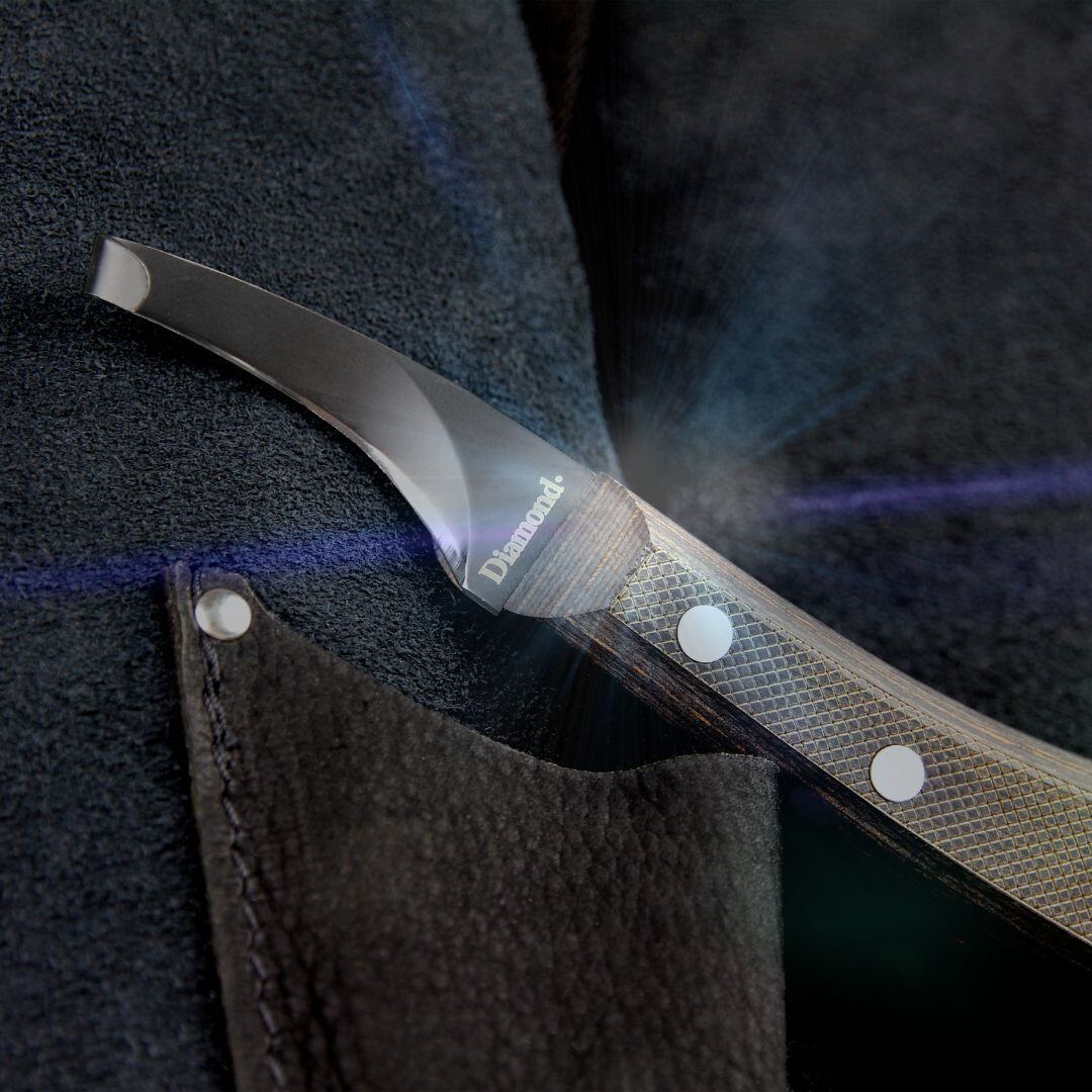 Diamond curved knife