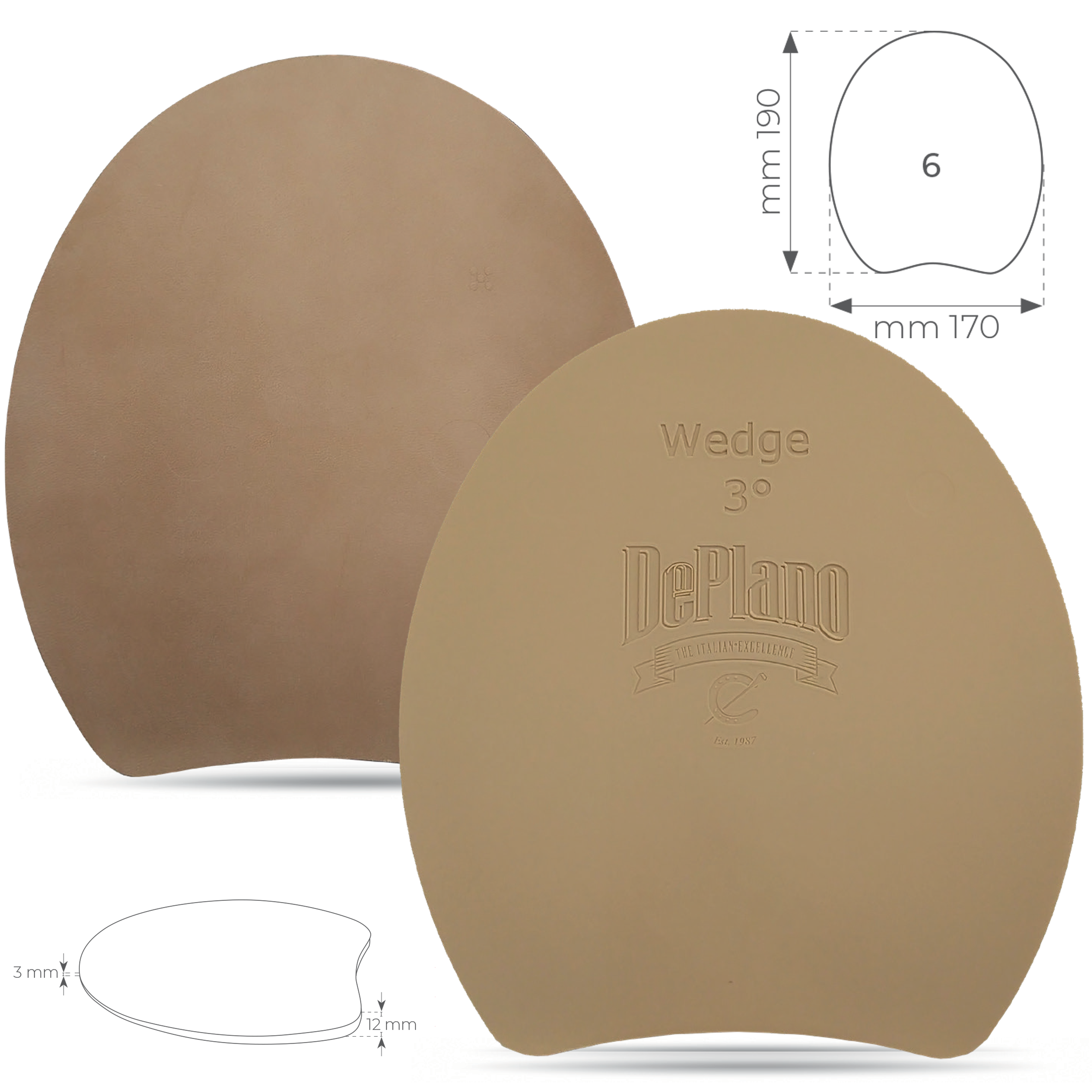 Plaque Deplano Fusion compensée 3°