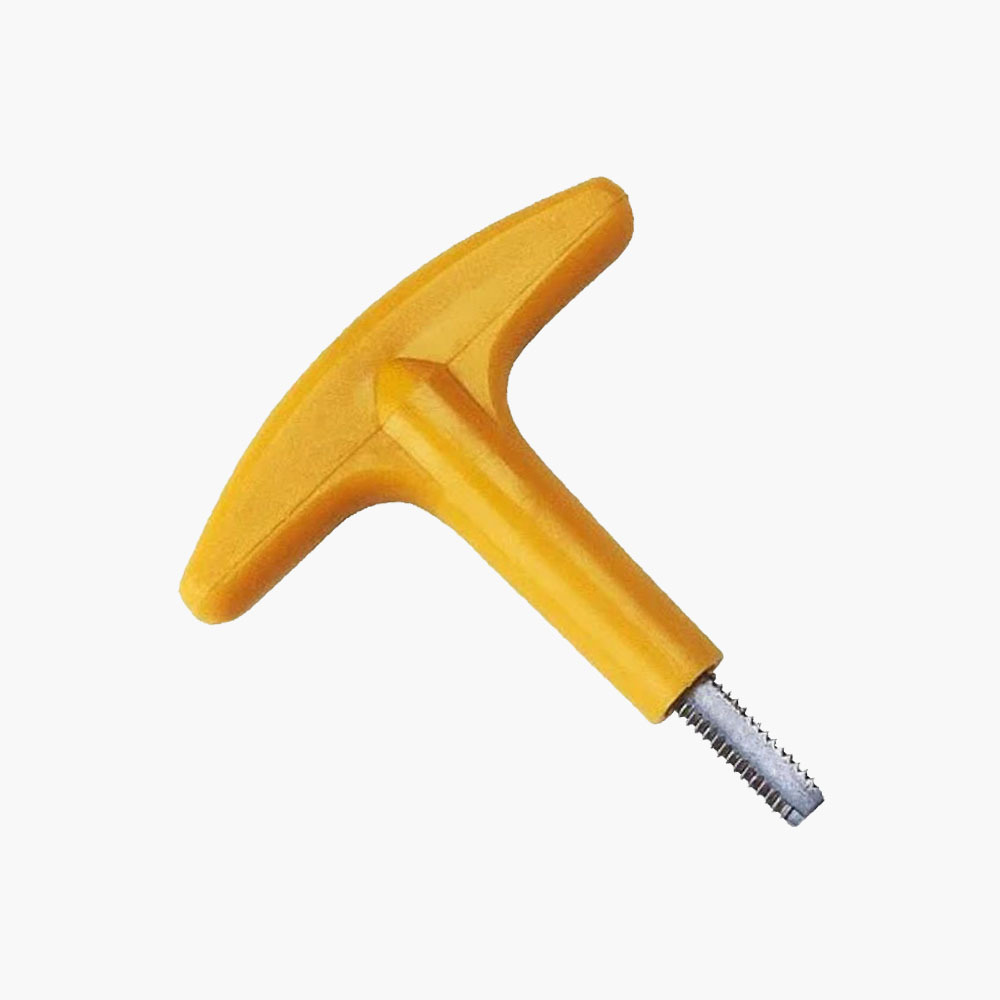 Taraud pour crampon (en T jaune)