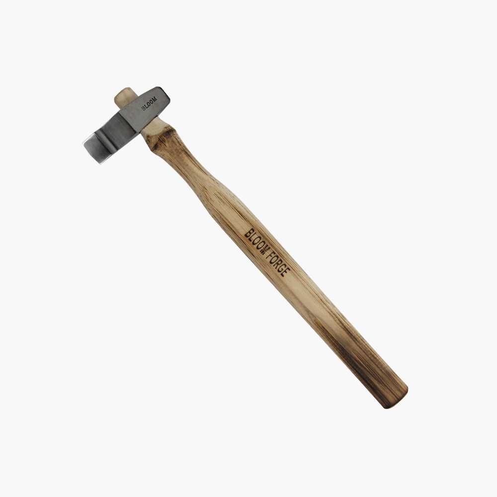 Bloom Forge Champion fullering hammer, wooden handle
